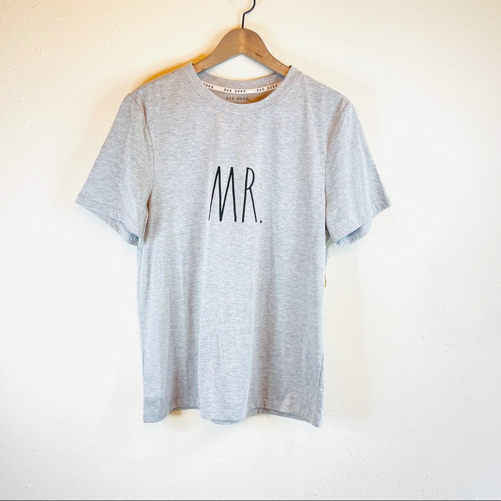 Rae Dunn Mr. Men’s Grey Tee Size Medium NWT